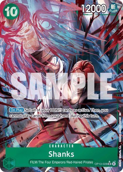 OP13-028, SR, Shanks (Alternate Art)