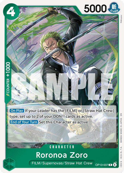 OP13-037, R, Roronoa Zoro