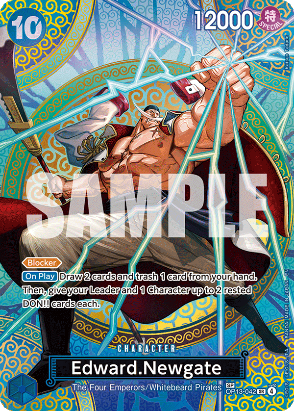 OP13-042, SR, Edward.Newgate (OP15 Special Rare)
