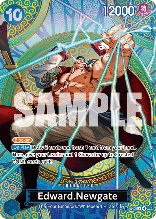 OP13-042, SR, Edward.Newgate (OP15 Special Rare)