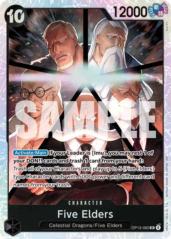 OP13-082, SR, Five Elders