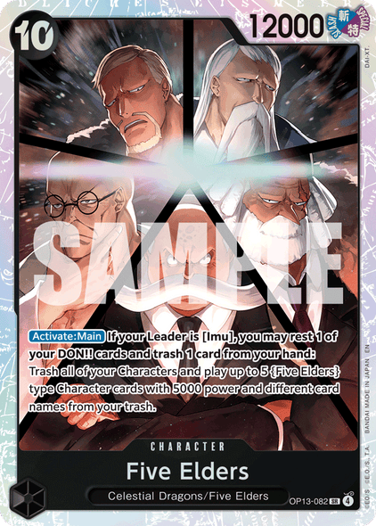 OP13-082, SR, Five Elders