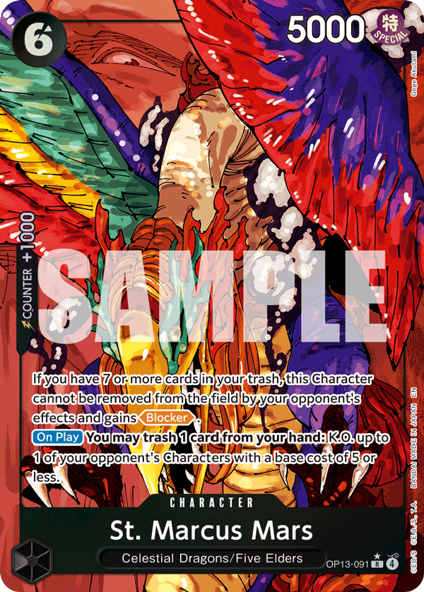 OP13-091, R, St. Marcus Mars (Alternate Art)