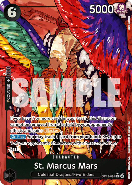 OP13-091, R, St. Marcus Mars (Alternate Art)