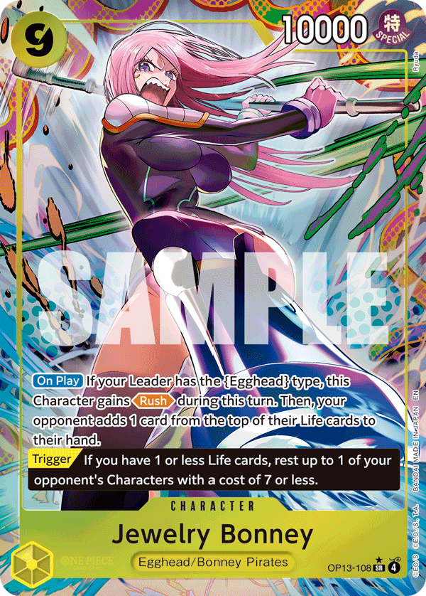 OP13-108, SR, Jewelry Bonney (Alternate Art)