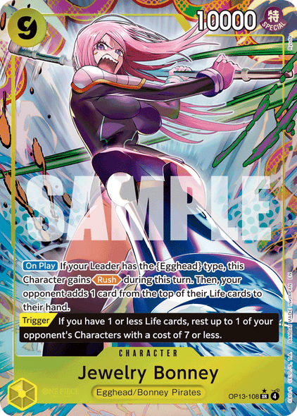 OP13-108, SR, Jewelry Bonney (Alternate Art)