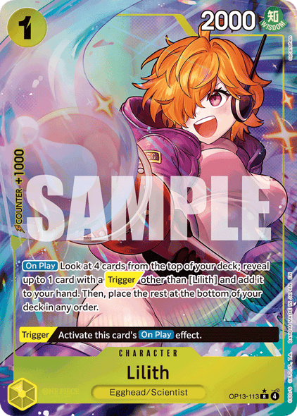 OP13-113, R, Lilith (Alternate Art)