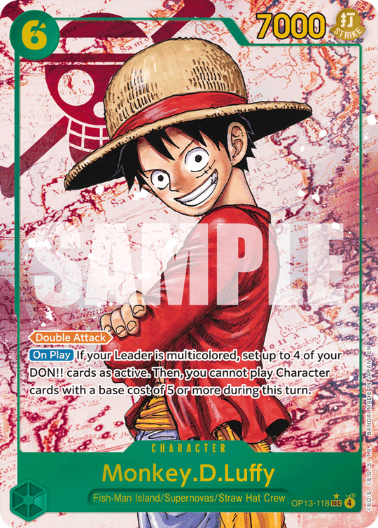 OP13-118, SEC, Monkey.D.Luffy (Alternate Art)