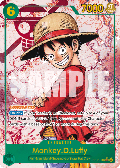 OP13-118, SEC, Monkey.D.Luffy (Alternate Art)