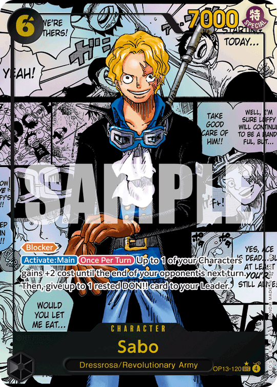 OP13-120, SEC, Sabo (Manga Rare)
