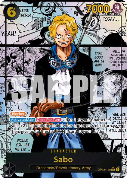 OP13-120, SEC, Sabo (Manga Rare)