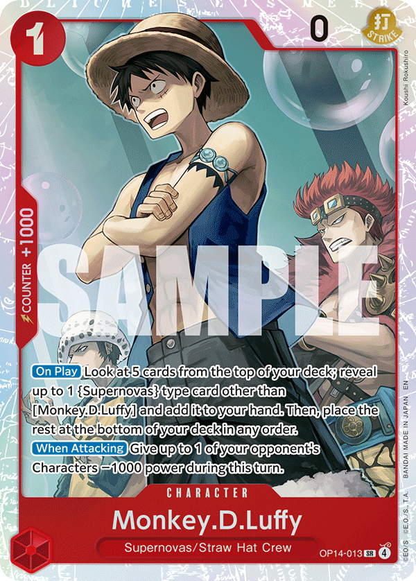 OP14-013, SR, Monkey.D.Luffy