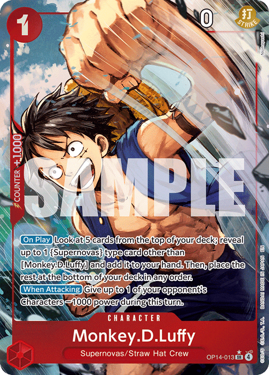 OP14-013, SR, Monkey.D.Luffy (Alternate Art)