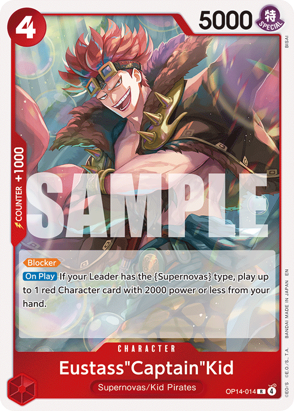 OP14-014, R, Eustass"Captain"Kid