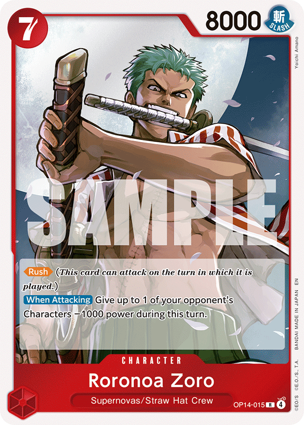 OP14-015, R, Roronoa Zoro