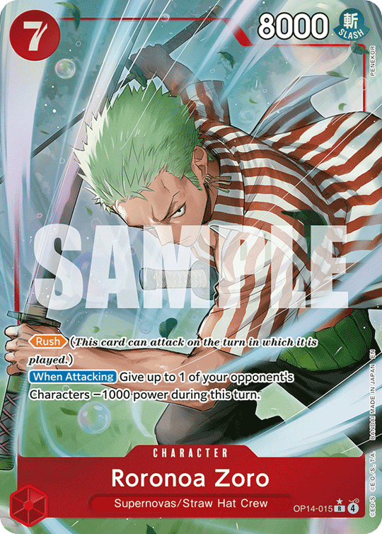 OP14-015, R, Roronoa Zoro (Alternate Art)