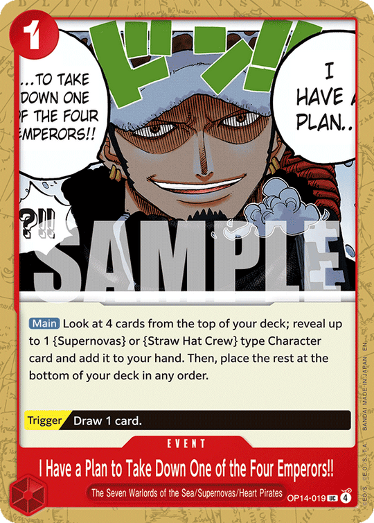 OP14-019, UC, I Have a Plan to Take Down One of the Four Emperors!!