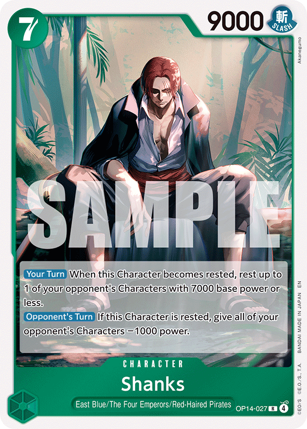 OP14-027, R, Shanks