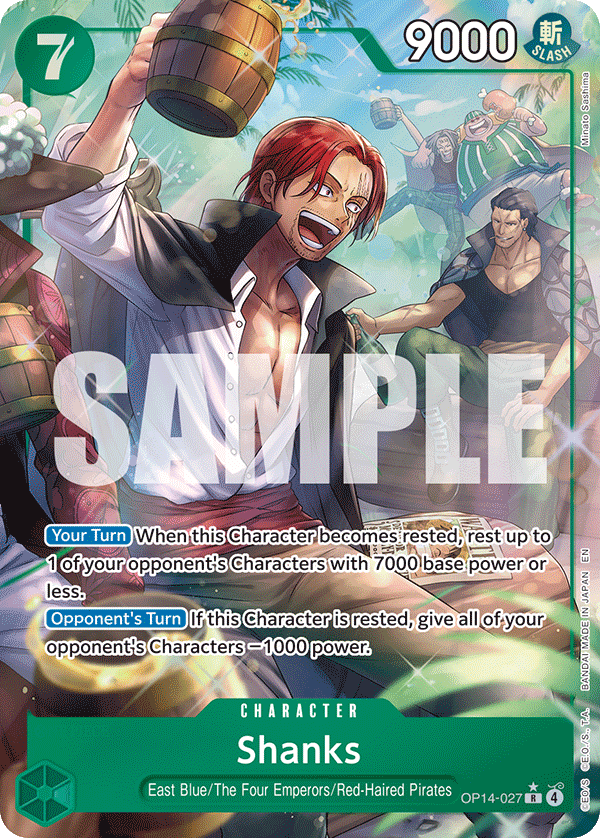 OP14-027, R, Shanks (Alternate Art)