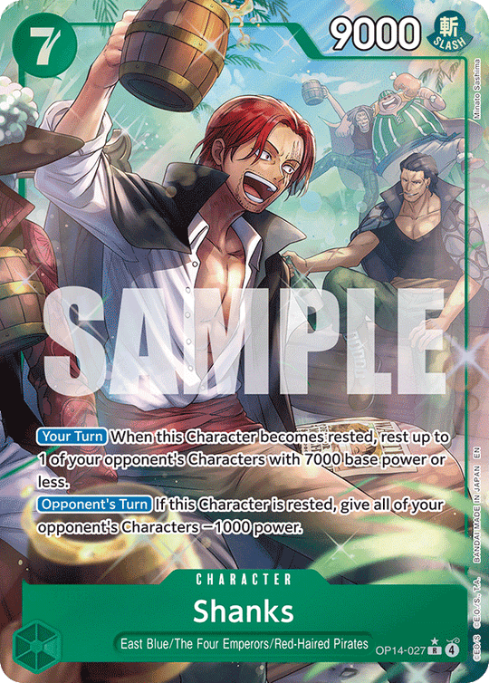 OP14-027, R, Shanks (Alternate Art)