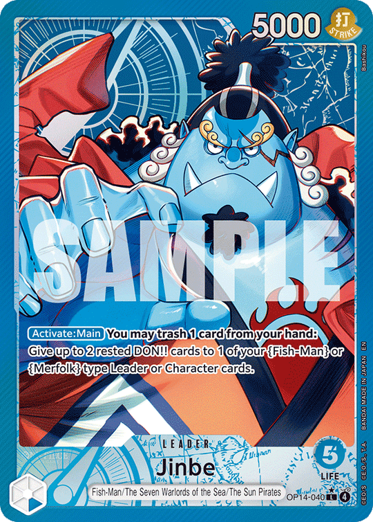 OP14-040, L, Jinbe (Alternate Art)