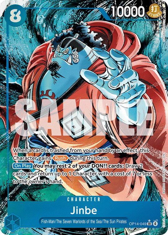 OP14-049, SR, Jinbe (Alternate Art)