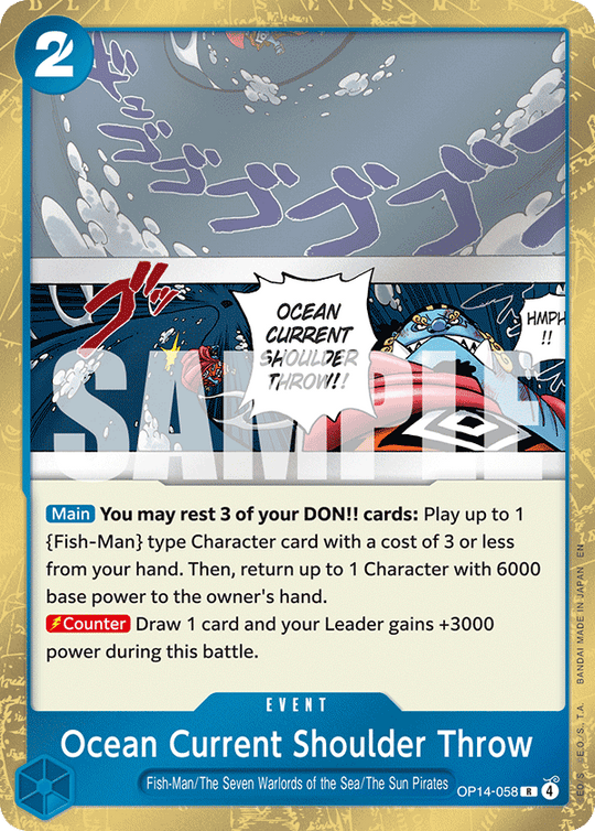 OP14-058, R, Ocean Current Shoulder Throw