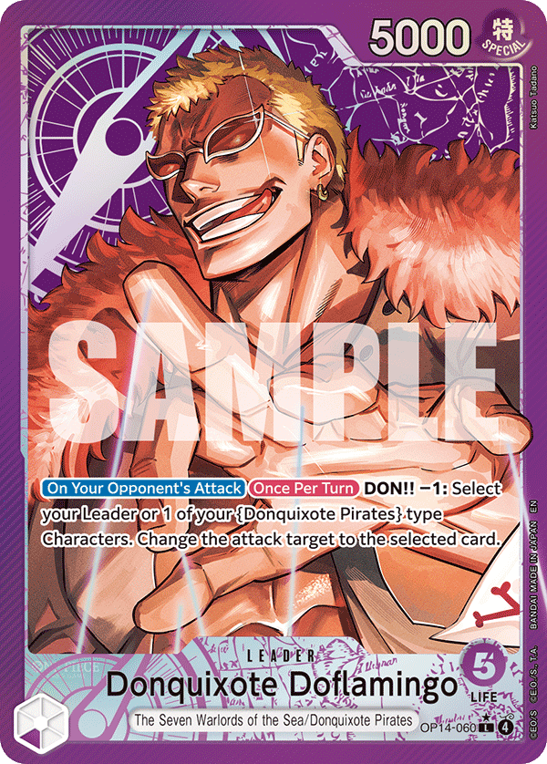 OP14-060 L, Donquixote Doflamingo (Alternate Art)