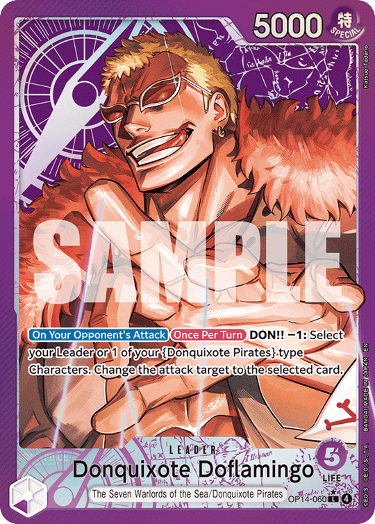 OP14-060 L, Donquixote Doflamingo (Alternate Art)