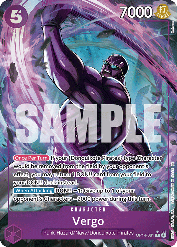 OP14-061, R, Vergo (Alternate Art)