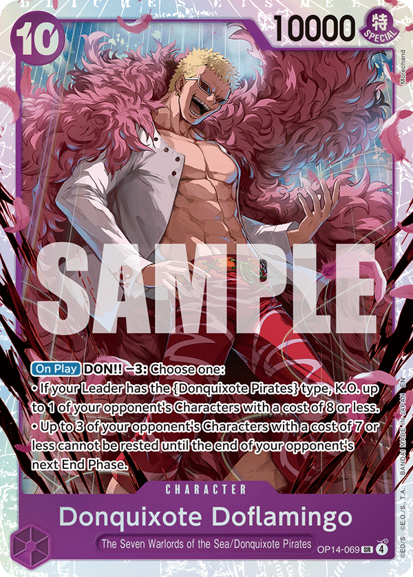 OP14-069, SR, Donquixote Doflamingo