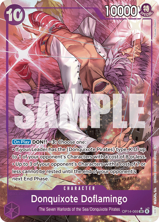 OP14-069, SR, Donquixote Doflamingo (Alternate Art)