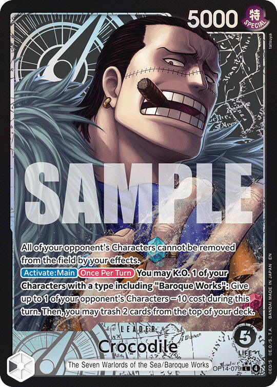OP14-079, L, Crocodile (Alternate Art)