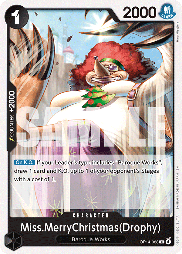 OP14-088, C, Miss.MerryChristmas(Drophy)