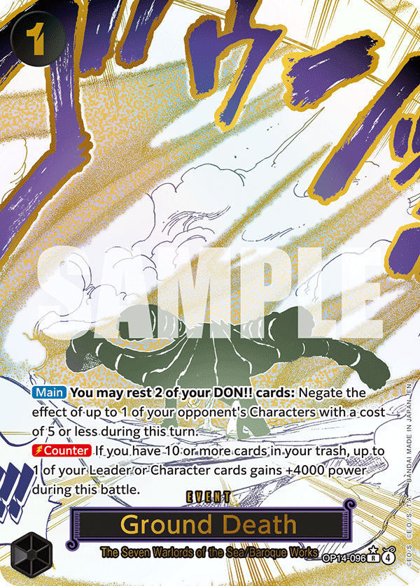 OP14-096, R, Ground Death (Alternate Art)