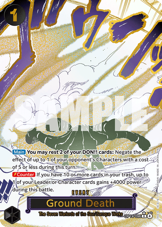 OP14-096, R, Ground Death (Alternate Art)