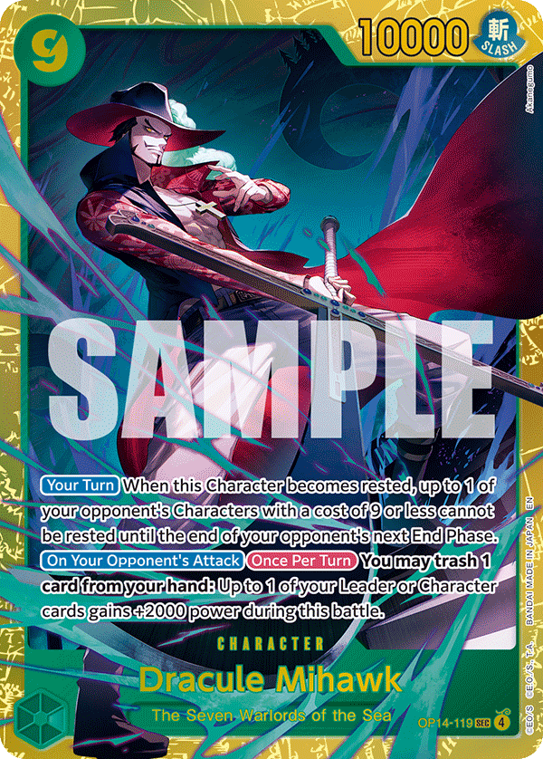 OP14-119, SEC, Dracule Mihawk