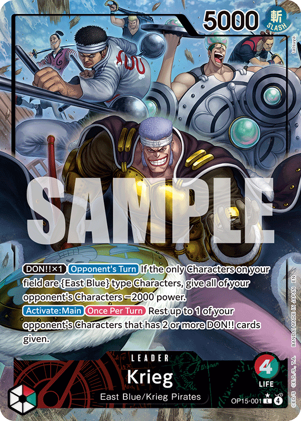 OP15-001, L, Krieg (Alternate Art)