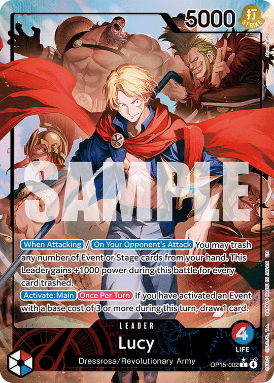 OP15-002, L, Lucy (Alternate Art)