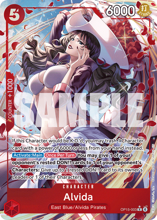 OP15-003, R, Alvida (Alternate Art)