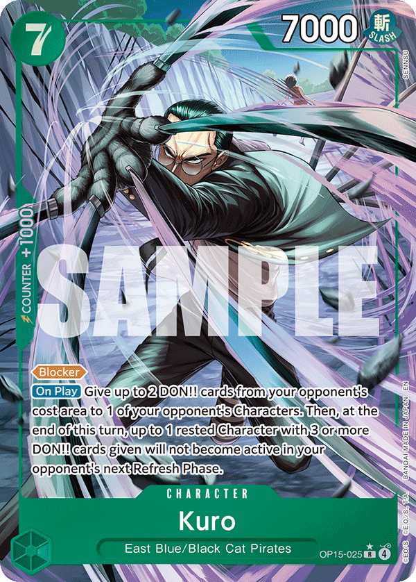 OP15-025, R, Kuro (Alternate Art)