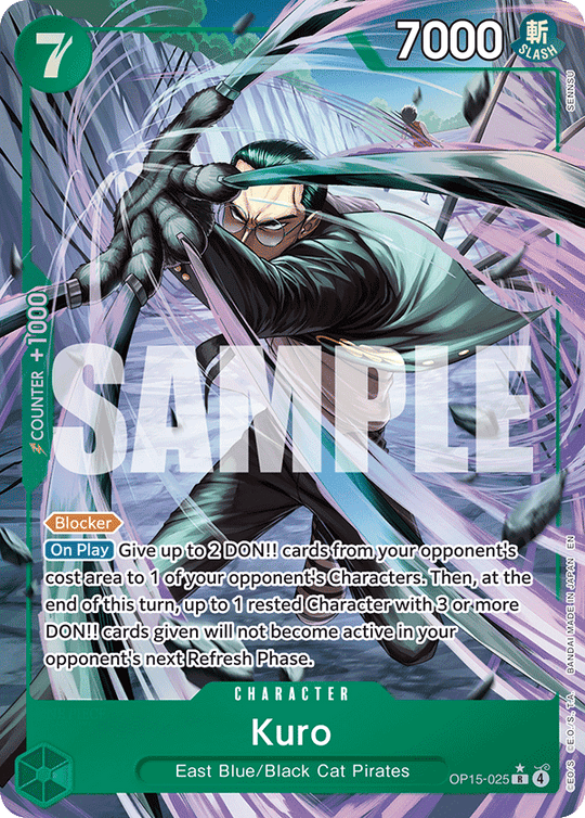 OP15-025, R, Kuro (Alternate Art)
