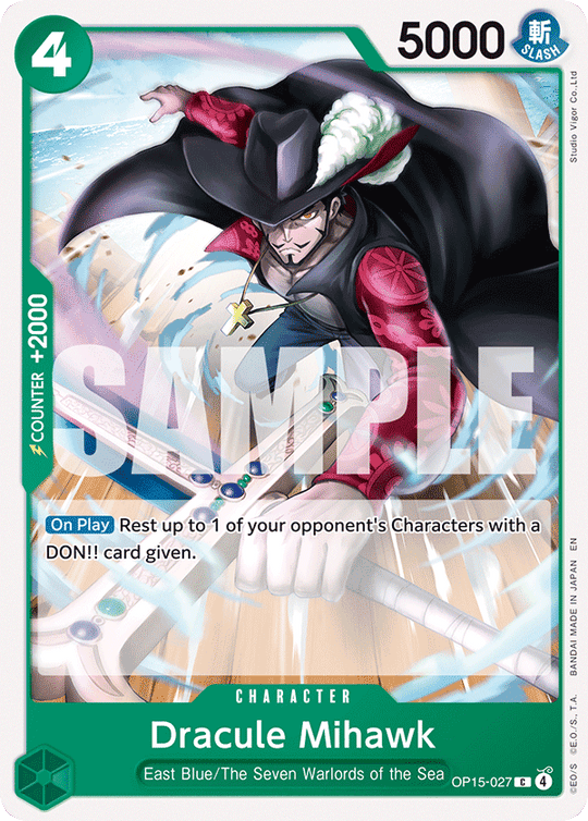 OP15-027, C, Dracule Mihawk