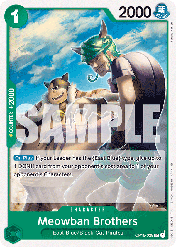 OP15-028, UC, Meowban Brothers