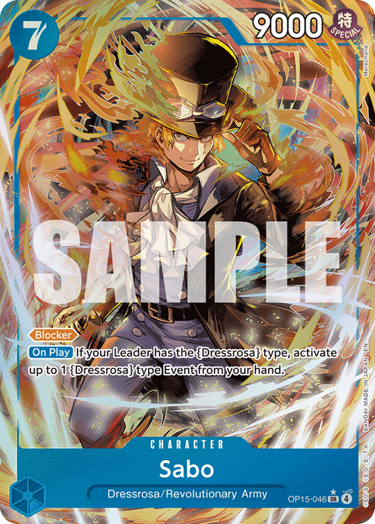 OP15-046, SR, Sabo (Alternate Art)