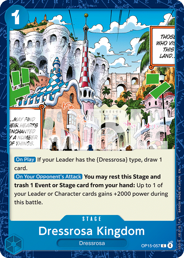 OP15-057, C, Dressrosa Kingdom