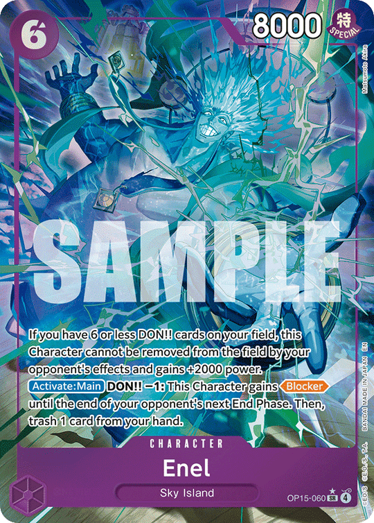 OP15-060, SR, Enel (Alternate Art)