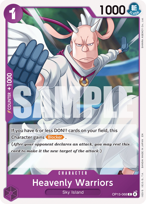 OP15-068, C, Heavenly Warriors