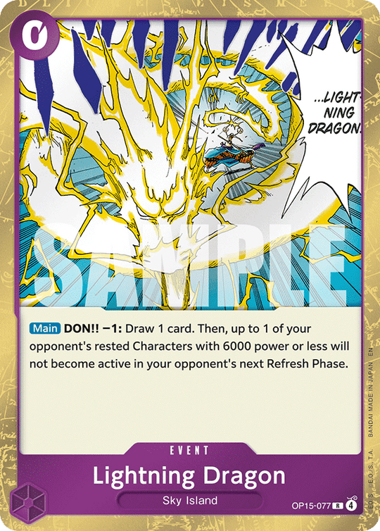 OP15-077, R, Lightning Dragon