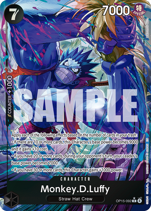 OP15-092, R, Monkey.D.Luffy (Alternate Art)